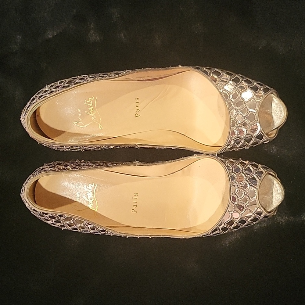 Louboutin silver red bottoms ๐ ๐ - Picture 6 of 6